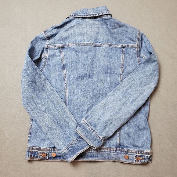Women's Jean Jacket Size L Old Navy Denim Jacket - Picture 4 of 12
